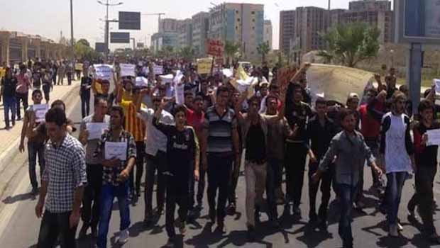  Hewler'de Ezidiler BM Ofisi Önünde Gösteri Yaptı