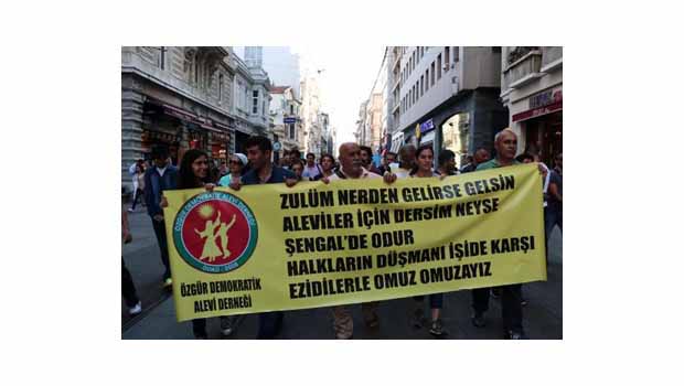 Alevilerden Işid Protestosu