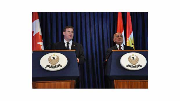 Kanada Dışişleri Bakanı Baird, Hewler'de