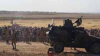  IŞİD saldırılarından kaçan çoğu kadın ve çocuk binlerce Kobanili Bakur sınırında