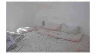 Sınırda nöbet eylemi tutanların kaldığı eve havan topu düştü