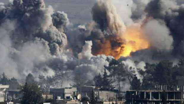 Kobani çevresine koalisyondan yeni saldırılar
