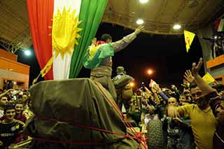 Hewler-Kobani Hattında Peşmerge Yürüyüşü