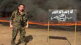  YPG Sözcücü Can: Pesmergenin silahıyla IŞİD mevzileri vuruluyor.