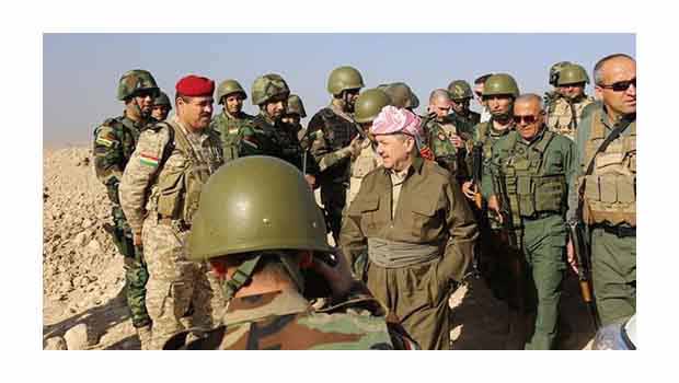 Başkan Barzani savaş cephesinde