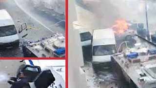  Van'da araç kundaklayan polisler görevden alındı 