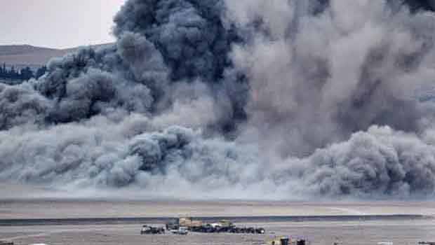 Koalisyon Güçleri, IŞİD’in kalesi Rakka’yı bombaladı