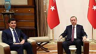 Neçirvan Barzani Erdoğan ile görüştü