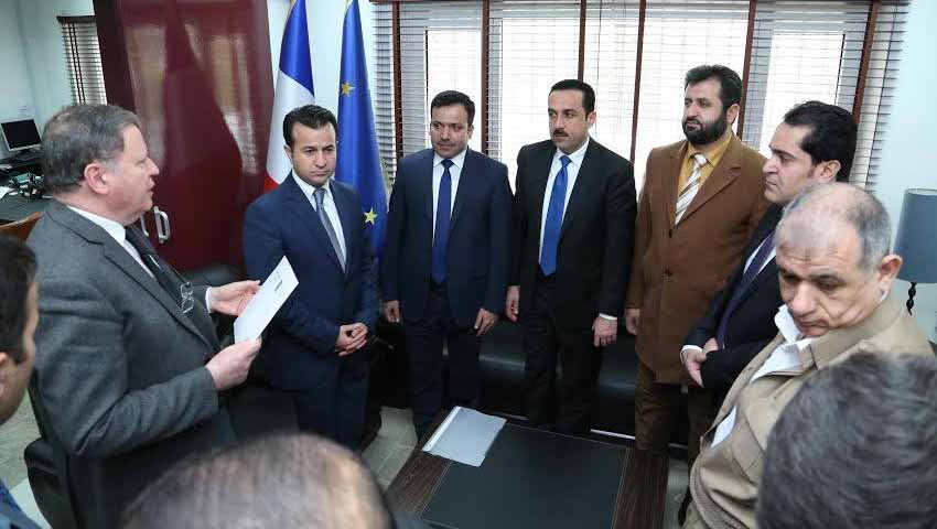  Kürdistan Parlamentosu’ndan Fransa Konsolosluğu’na taziye ziyareti