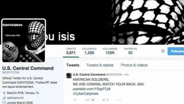 IŞİD CENTCOM'un Twitter ve Youtube Hesaplarını Hackledi