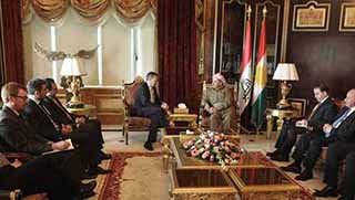 Barzani, Kızılhaç Başkanı Peter Maurer'i Kabul Etti