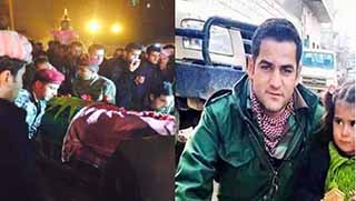 Kobanê'de Şehit düşen Peşmergenin cenazesi Hewler'e Gönderildi