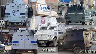 Kuzey Kürdistan'da Plakasız Zırhlı Araçlar