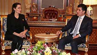 Angelina Jolie, Neçirvan Barzani ile görüştü
