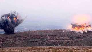 Kobanê kırsalındaki IŞİD hedefleri bombalandı