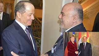 Münih’te Barzani ve İbadi buluşması