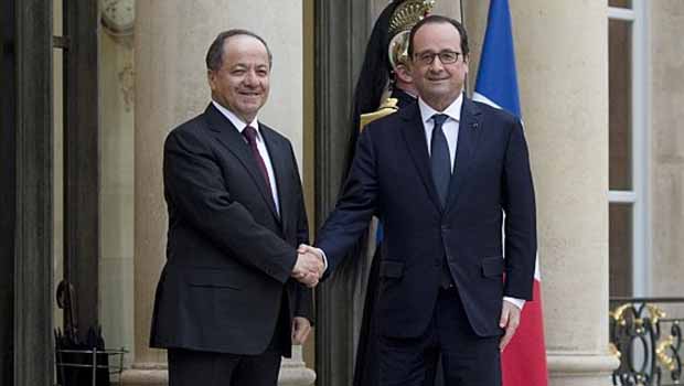 Başkan Barzani Hollande’la görüştü