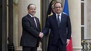  Başkan Barzani Hollande’la görüştü 