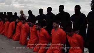 IŞİD 21 Mısırlı Kıpti'yi infaz etti.