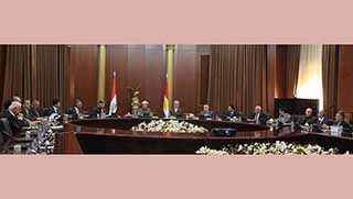 Güney Kürdistan Parti liderleri Barzani başkanlığında toplandı