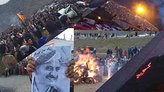 Newroz Doğu Kürdistan'da Kitlesel Katılımlarla Kutlandı