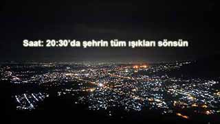 Bugün saat 20:30'da ışıklar sönecek