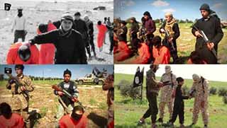 IŞİD, Suriye'de 8 Şii'yi başlarını keserek katletti.