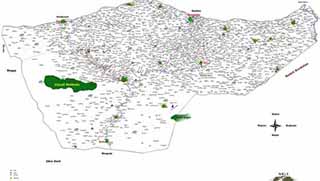 Cizîr Kantonu haritası Kürtçe olarak hazırlandı