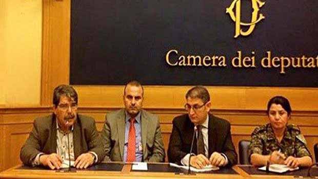 Rojava heyeti İtalya'da finansal destek arayışında