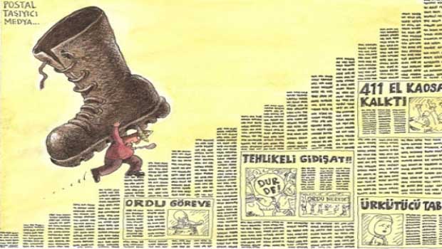 İktidar basını postal giydi