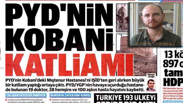 Yeni Şafak'ın Kobanê haberine Dr. Jason Mills'ten yalanlama