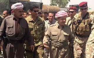 Başkan Barzani bayramı yine cephede Peşmergeleriyle geçirdi