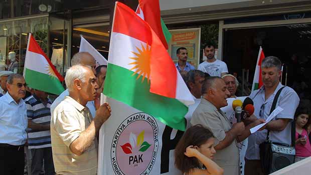 PAK Amed ve Batman'da Cudi ormanlarının yakılmasını protesto etti