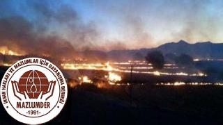 Mazlum-Der: Devlet yeşil alanları yakmaktan vazgeçmelidir