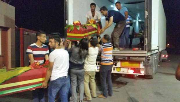 10 günlük engellemenin ardından 13 Şehidin cenazesi Türkiye'de