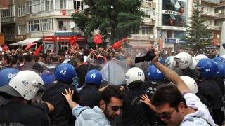  Kırşehir’de HDP binasına saldırı 