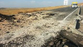 Silvan- Bitlis karayolunda patlama