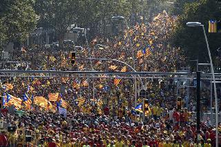 Katalonya bağımsızlık için Yürüdü