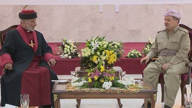 Başkan Barzani’den Asuri Patriğe: Şehitleriniz sembolümüzdür