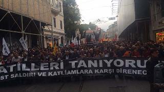 Ankara'daki Katliam, Türkiye ve Kürdistan'da  protesto edildi