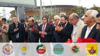 Kürdistani Partiler Ankara’da Katliamının Yapıldığı Yere Karanfil Bıraktılar