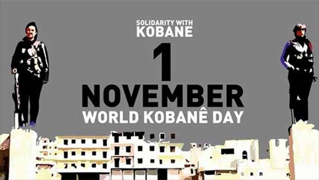 1 Kasım’da 5 kıtada Dünya Kobani Günü kutlanacak