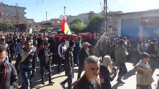 Kamişlo:  2 Şehit peşmergeyi uğurladı