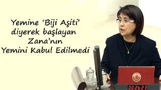Leyla Zana'nın yemini kabul edilmedi