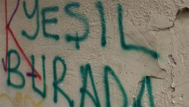 Özel Harekatçılar duvara “Yeşil burada” yazdı