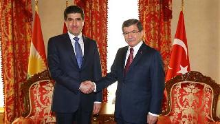 Başbakan Barzani, Davutoğlu ile Görüştü