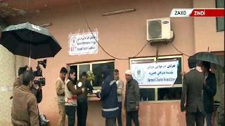 Barzani Yardım Vakfı'ndan, Sınırda mahsur kalan Şoförlere Yemek