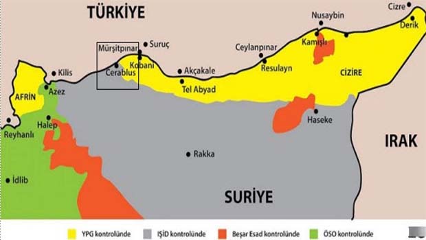 Türk ordusu Cerablus'ta