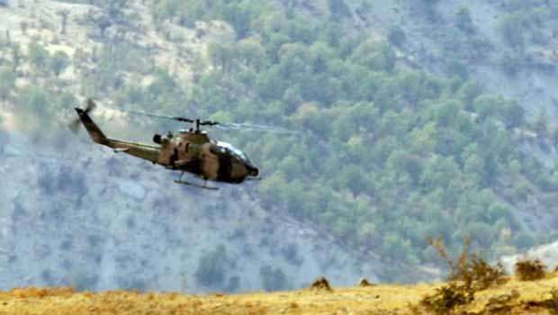 İdil'de kobra helikopterli operasyonlar...
