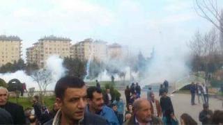 Sur için yapılan yürüyüşe polis müdahalesi